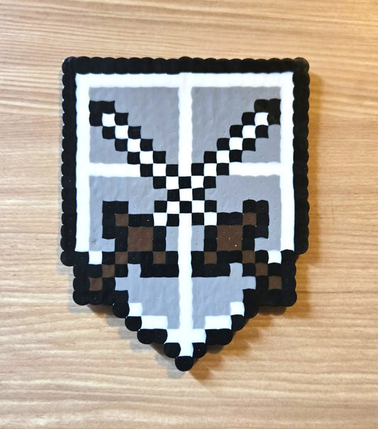 Attack on Titan Crest Perler Sprites