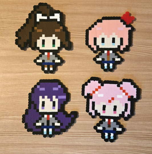 Doki Doki Literature Club Perler Sprites