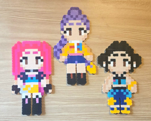 Huntrix Perler Bead Sprites
