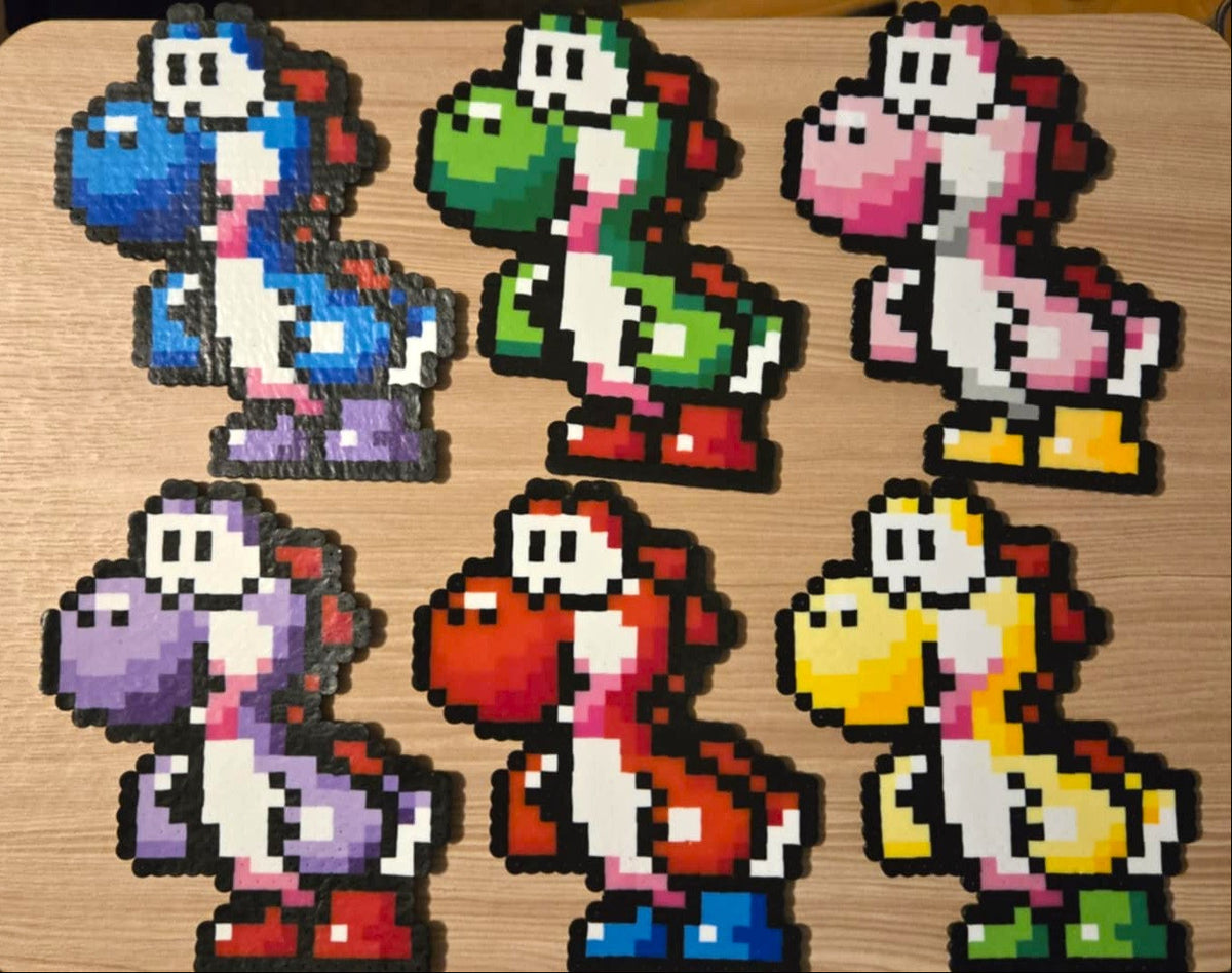 Yoshi Perler Sprites